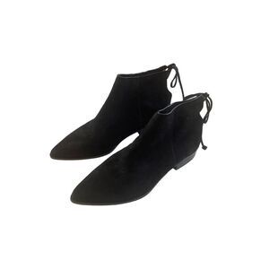Splendid Womens Black Niva Lace Pointed Toe Low Heels Ankle Boot Shoes Size 6.5